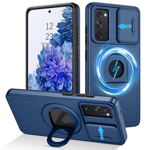 Coque Samsung S20 FE antichoc bleue, idéale pour regarder des vidéos
