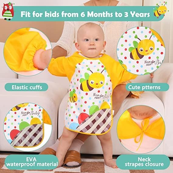 Image of BabyGo Cotton Baby Tie Button Bibs | Soft, Washable Feeding Bibs for Kids, Adjustable, Reusable, Gentle on Skin, Comfortable & Ideal for Mealtime, Perfect for Infants & Toddlers | Multicolor