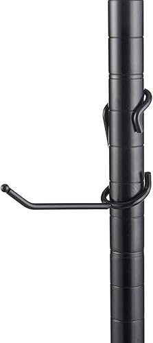 Sunway - Ganchos para poste de estantes, paquete de 5 unidades, color negro, la mejor solución para la organización de almacenamiento de estanterías