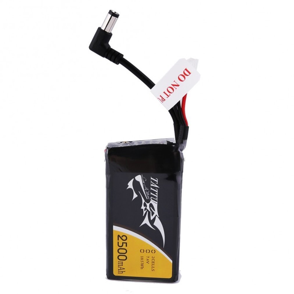 TATTU 2500 mAh 2S 7,4 V zapasowy akumulator Lipo z wtyczką DC3,5 mm do gogli Fatshark
