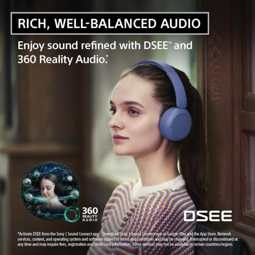 Sony WH-CH530 Wireless On-Ear Bluetooth Headphones with Microphone - image 5