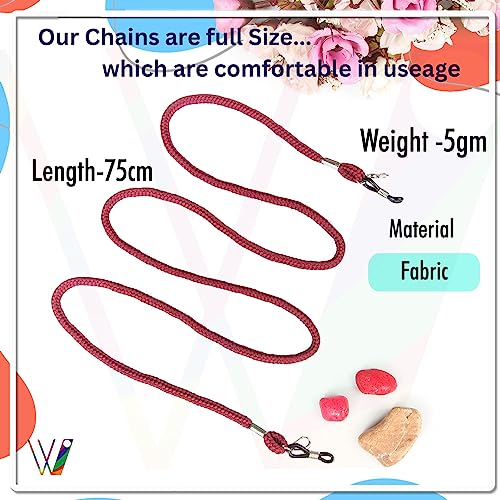 Image of Unisex Spec Holder Hook & Loop Anit Slip Eyewear Lanyard Fabric Strap Chain