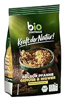 biozentrale Bulgur Pfanne Gemüse & Ingwer | 200 g | perfekt für ein schnelles Essen unterwegs | vegane Proteinquelle | einfach zubereitet