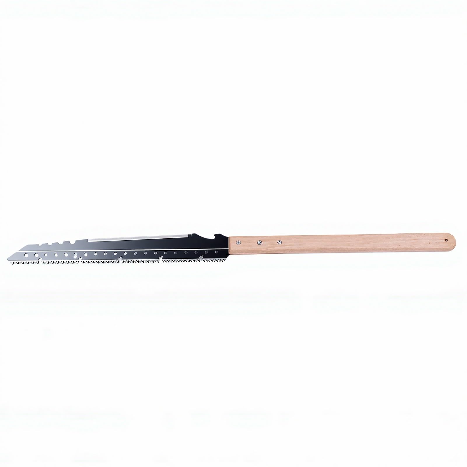 Eujgoov Scie à Main 440mm, Scie Japonaise avec Lame en Acier SK5 et étui en Cuir, pour élagage des Arbres, Jardinage et Travaux Extérieurs