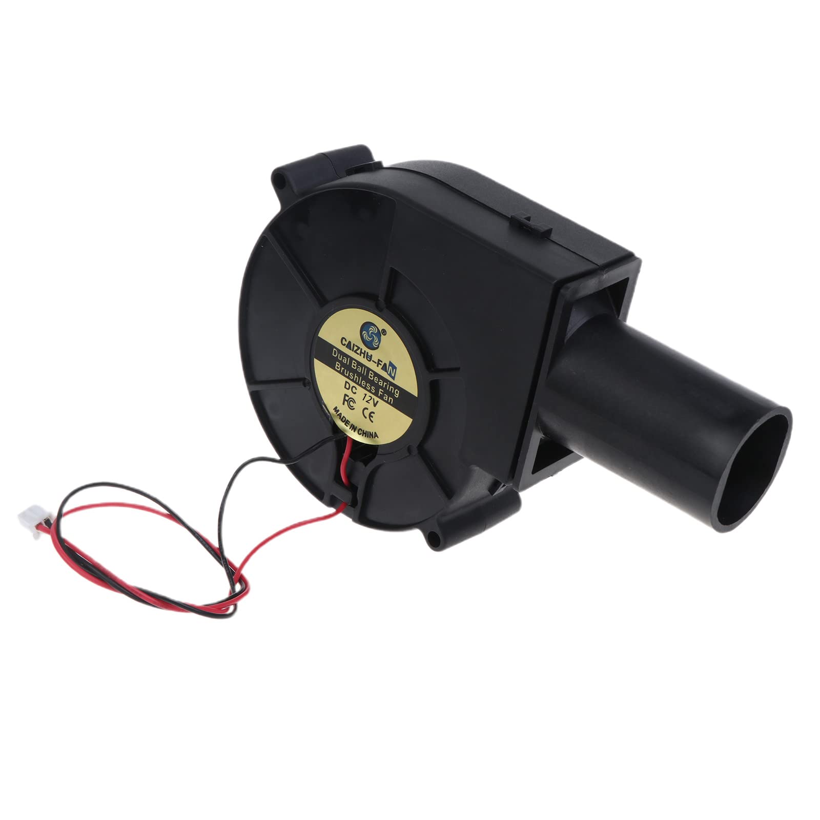 Tsophreniq 12V 9733 Air Blower 97Mm Outdoor Camping Cooking Barbecue Fan Grill Turbo Ball Bearing For W Air Collecting Tube Brushless Cooling Fan