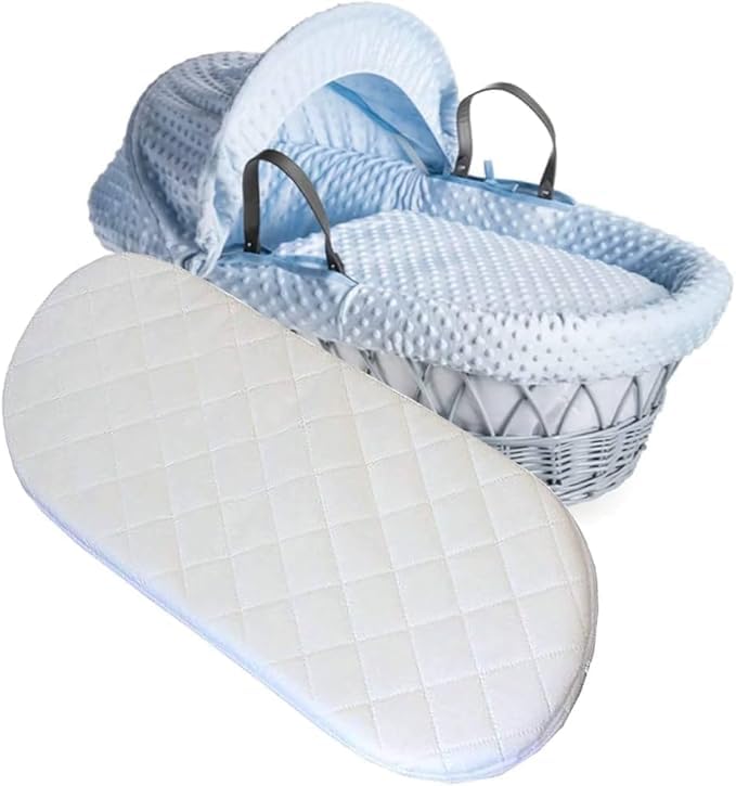 Baby Mattress Round corner Quilted Cover Pram Mattress Fits VENICCI Carry Cot 75 * 32 CM