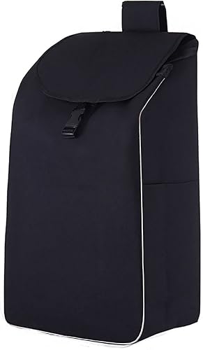Bolsa de repuesto para carrito de compras/carrito de compras, bolsa de almacenamiento impermeable de tela Oxford, 38L (tamaño: 13.0 x 7.9 x 26.0 in).