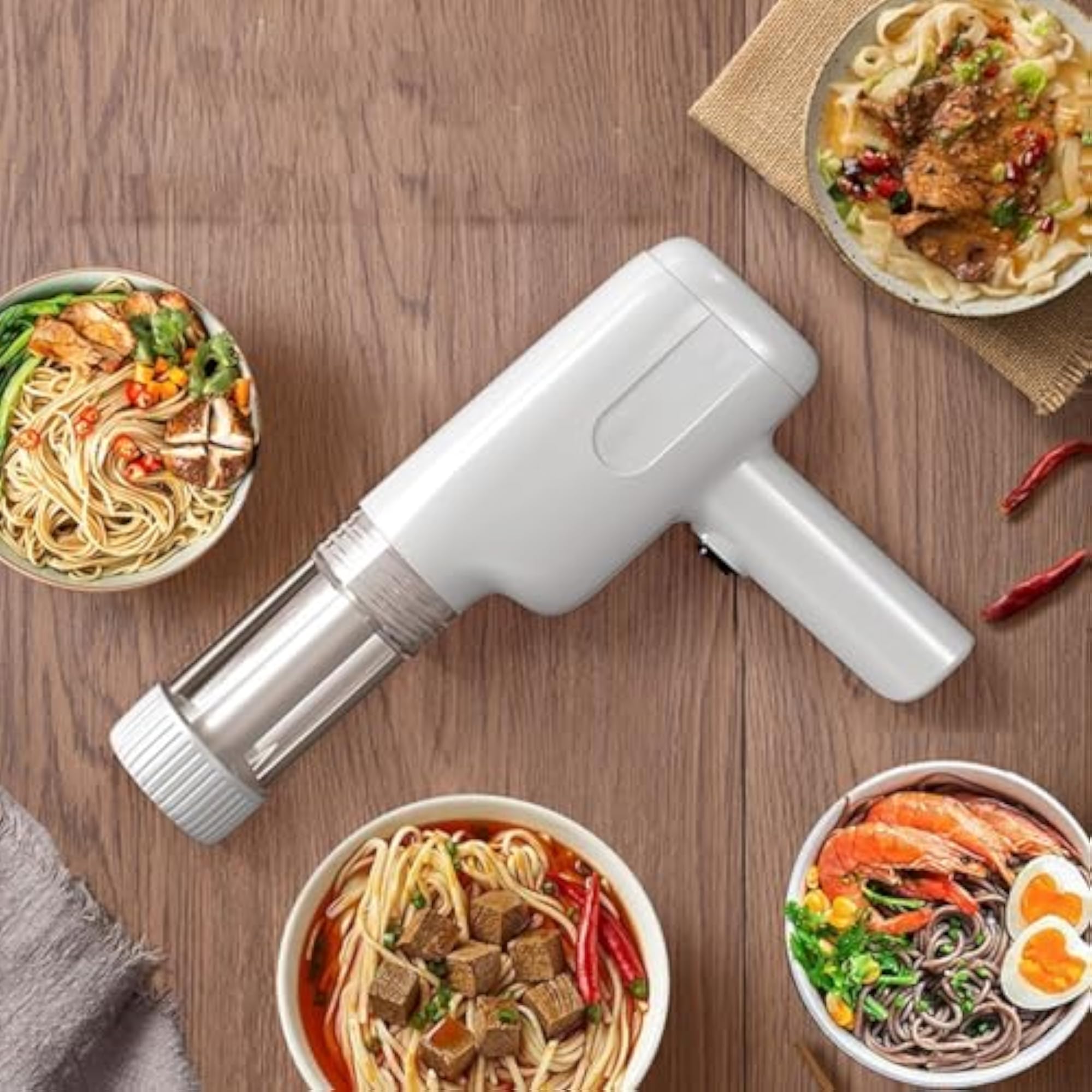 Handheld Electric Noodle Machine, Portable 6-in-1