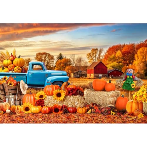 Fondo de otoño para fotografía 10x8 pies miniatura 1