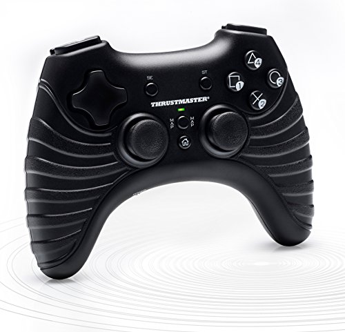Gamepad T Inalámbrico Thrustmaster negro, mando inalámbrico compatible con PC y PS3 4