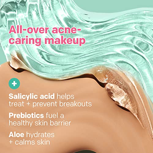 Almay 7260492013 Clear Complexion Acne Foundation Makeup With Salicylic Acid - Lightweight, Medium Coverage, Hypoallergenic, Fragrance-Free, For Sensitive Skin, 800 Caramel thumb #5