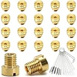 1 x Lot de 20 buses de carburateur M4 (40-98) compatibles avec Bing, PWK, Dellorto, Puch, GY6, Keihin PE, CVK, carburateurs universels pour moto, cyclomoteur et petits moteurs moteurs