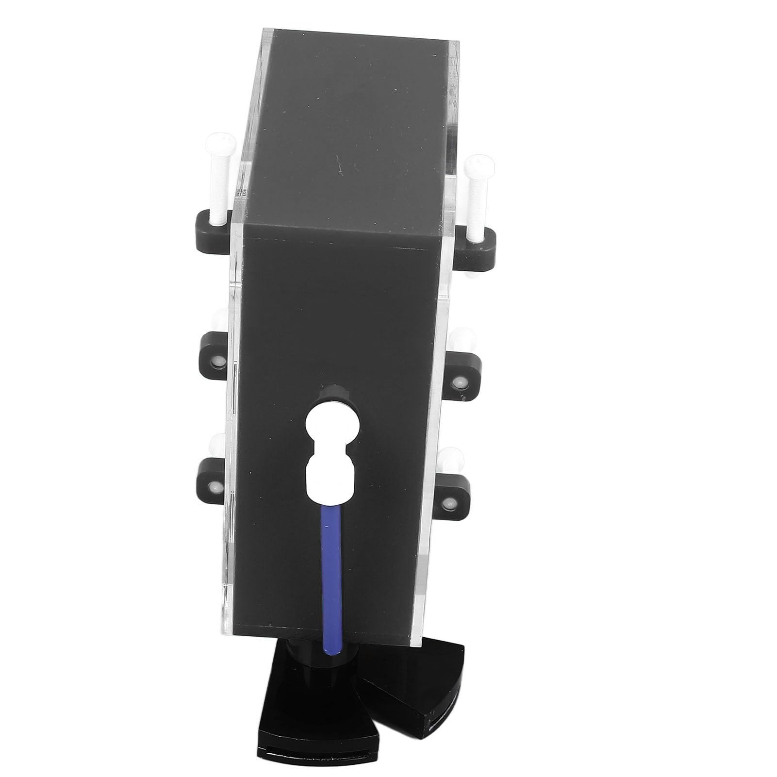 HEEPDD Scatola di Troppopieno in Acrilico per Acquario, Filtro per Vasca Montato a Parete, Migliora la Circolazione dell'acqua per Acquari d'acqua Dolce e Salata (BLACK)