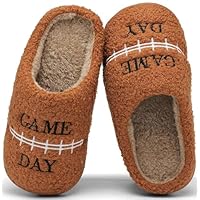 INMINPIN Kids Girls Boys Ball Sports Slippers Soft Curly House Shoes Memory Foam Non-Slip Indoor Outdoor Slippers for Sports Fan