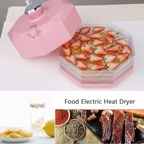 PAHION 5 Regale Dörrautomaten Dörrgerät Dörrautomat Dehydrator 8-Gang Einstellbarer Thermostat Temperaturregler Fruit Jerky Dehydrator Für Obst, Gemüse, Fleisch, Hundeleckerlis – Bild 4
