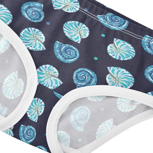Girls' Underwear Conch Cotton Stretch Comfort Toddler Panties4