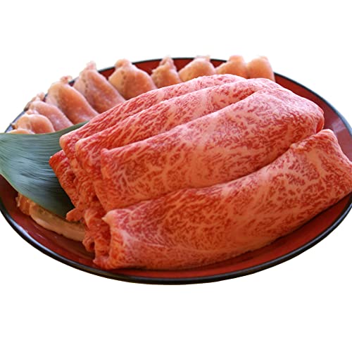 かねかん竹内 白老和牛 すき焼き 用 ロース肉 (A5 A4 リブロース サーロイン) 300g 北海道産 豚本ロース 200g