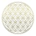Produktbild Blume des Lebens - IN - Geometrie - Wandtattoo Wandaufkleber Sticker Aufkleber (50 (B) x 50 (H) cm, Gold)