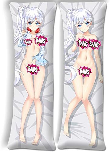 Amazon Com Weiss Schnee Rwby Body Pillow Anime Girl Uncensored Body Pillow Cover Case 62 9x19 6in 160x50cm Peach Skin Hogar Y Cocina