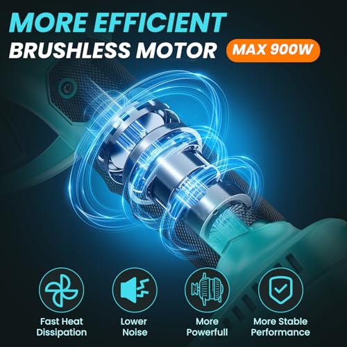 Miniatura 3 de Tijeras De Podar Electricas,50mm Tijeras De Podar Bateria Para Makita Con 2 Baterías 2000mah, Pantalla Lcd, 900w Motor Sin Escobillas Silencioso,Profesional Tijera De Podar Para Ramas,Arbustos,Troncos