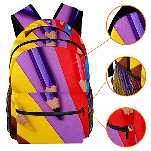 Sac à dos pingouin grande capacité au design multicolore unique