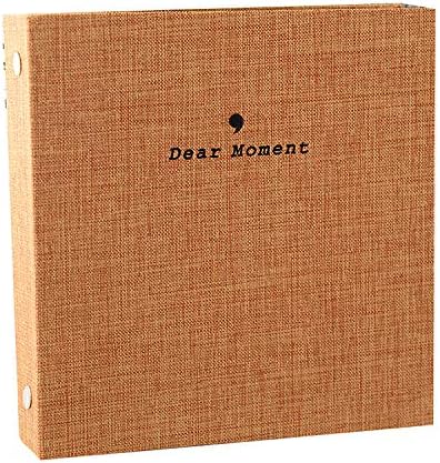 Forusky 50 Pockets Fabric Cover Instax Wide Album 3.5x5 photo album for fuji Instax Wide 210, Instax Wide 300, 5 Inch photos (Khaki)