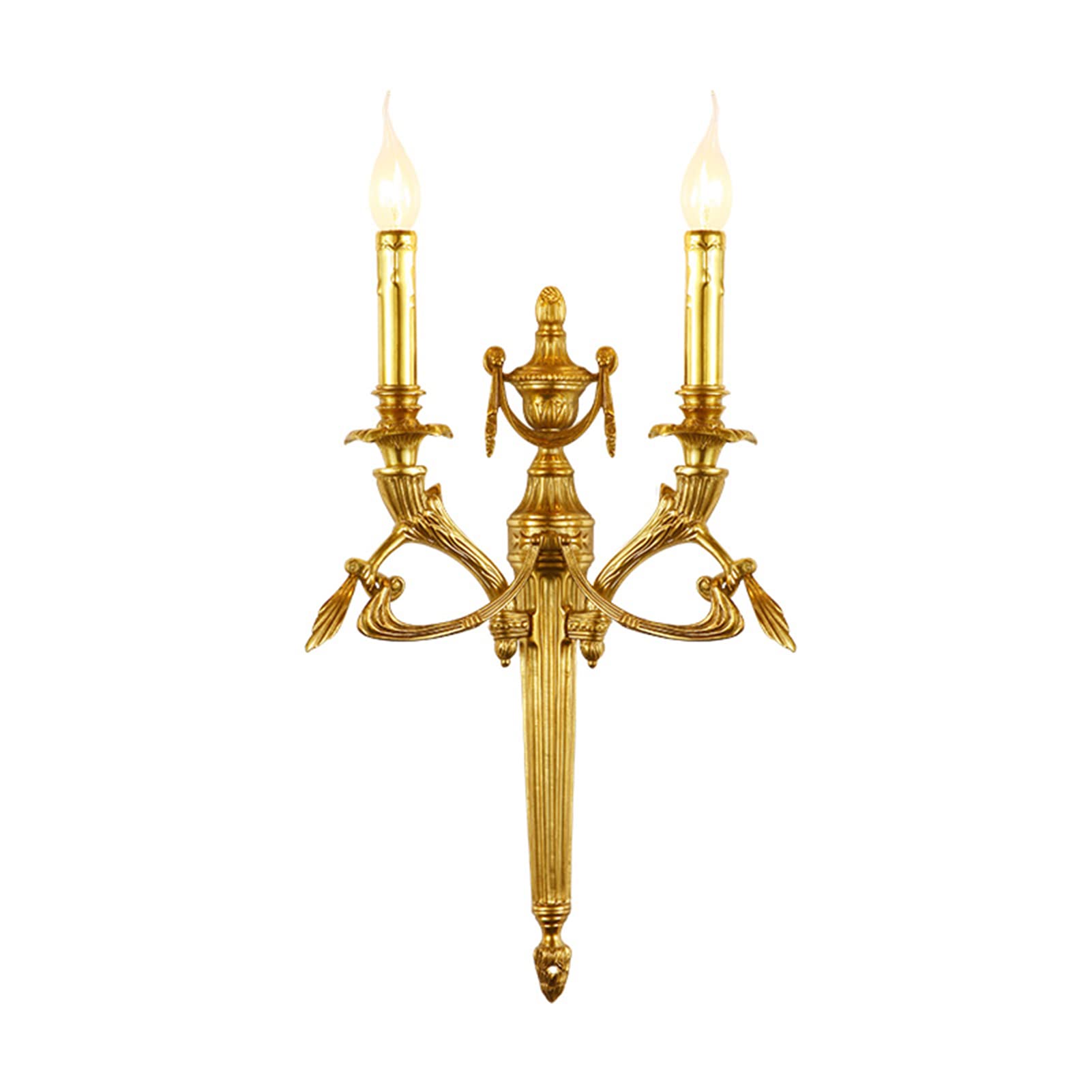 ZTCHSENZT Wall Sconces, French Wall Light, Modern Minimalist Living Room Aisle Light, Bathroom Decoration Full Copper Sconce Light,for Bedroom, Entryway, Dining Room, Girls Room, F