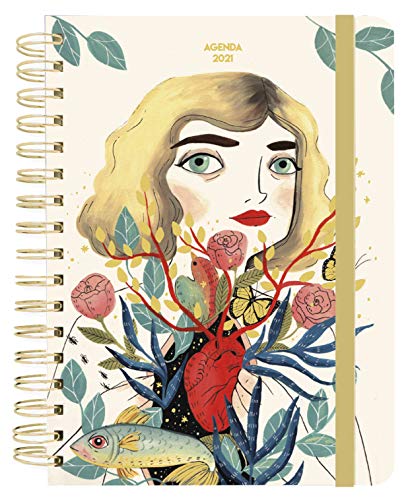 Agenda anual semana vista 2021 Mara Hesse (TANTANFAN)