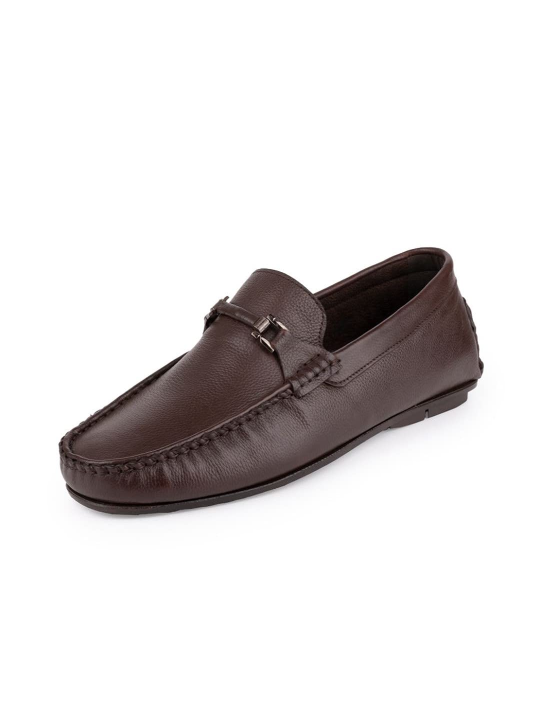 ONE8 Select by Virat Kohli Mens Leather Breathable Office/Work/Smart Casuals/Evening/Driving No-Lace/Slip-on Loafers/Formal Shoes Brown (B0BMQNR8FW) Amazon Price History, Amazon Price Tracker