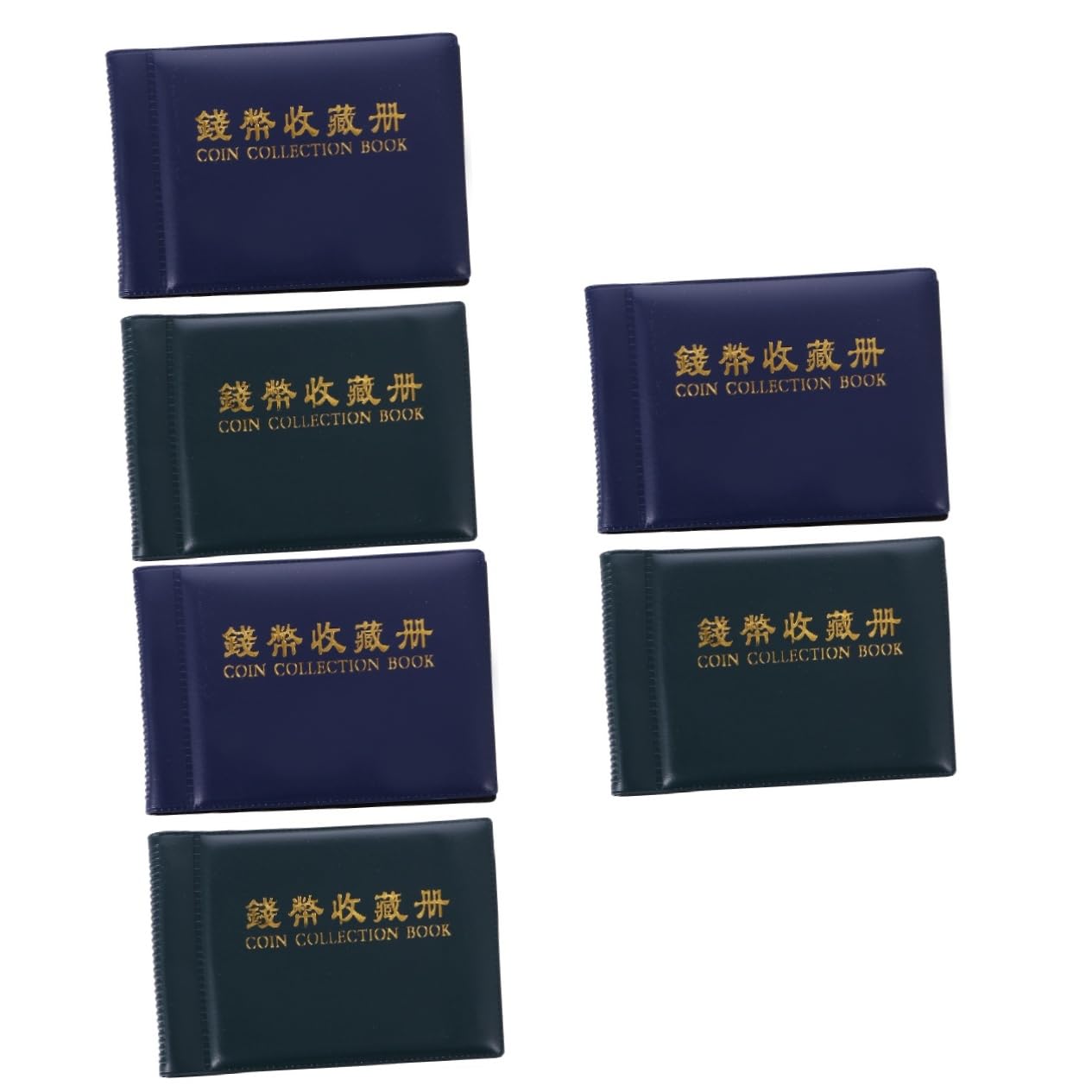 Operitacx 6pièces Album De Collection De Commemoratives De Rangement pour Monnaies avec Compartiments Couleurs
