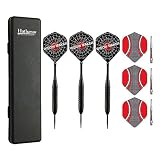 Hathaway Widow Maker Steel Tip Darts (3 Set), Black, Red (BG1055)