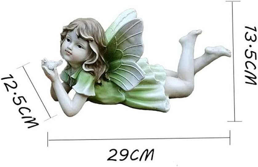 Sculpture Appreciation Bust Statue Resin Garden Butterfly Wings Statue Decoration