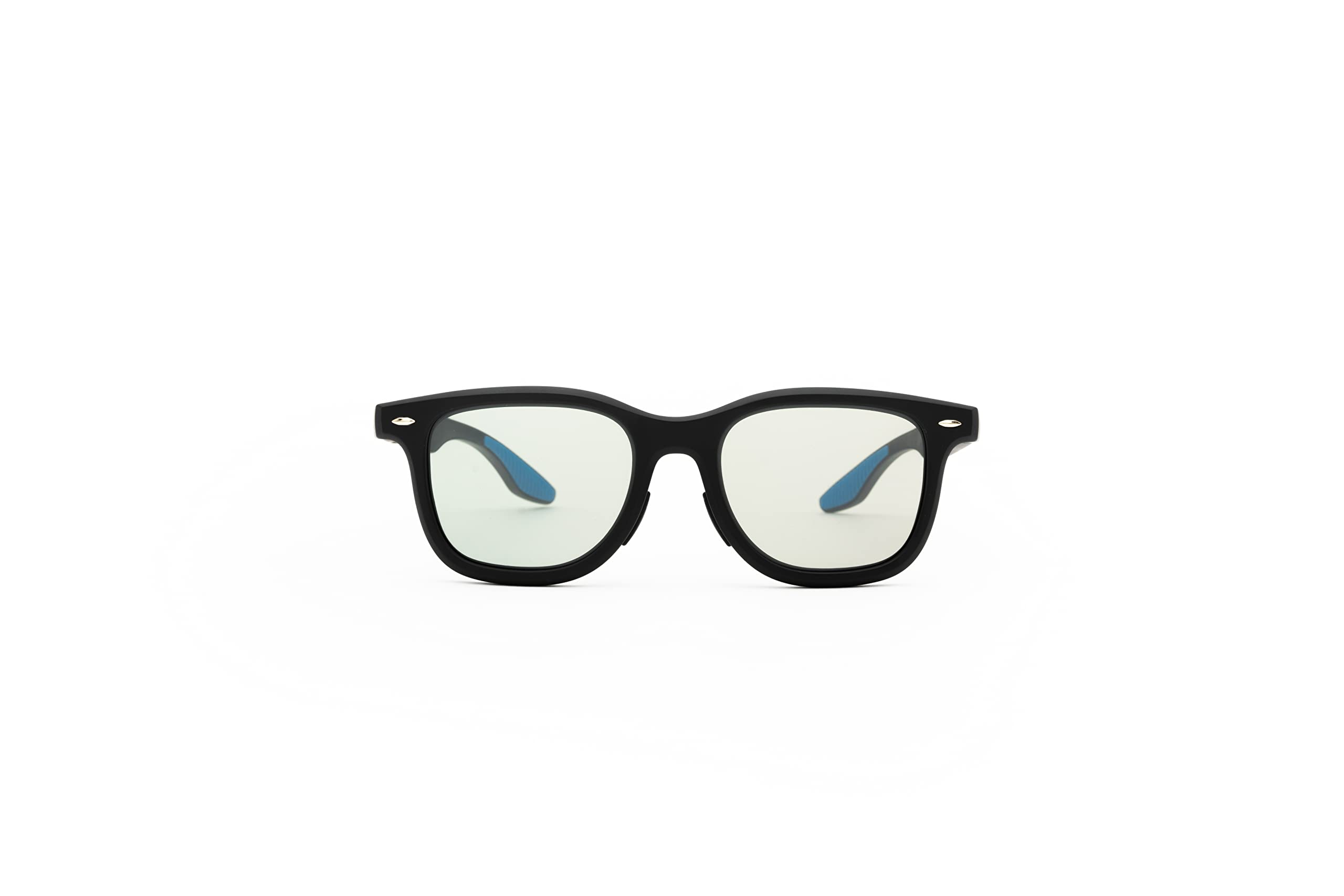 Wicue VR-3039 Occhiali da sole E-Touch, lenti elettroniche fotocromatiche istantanee e polarizzate, protezione UV, design classico, unisex, regolazione luminosità tramite comando touch, nero