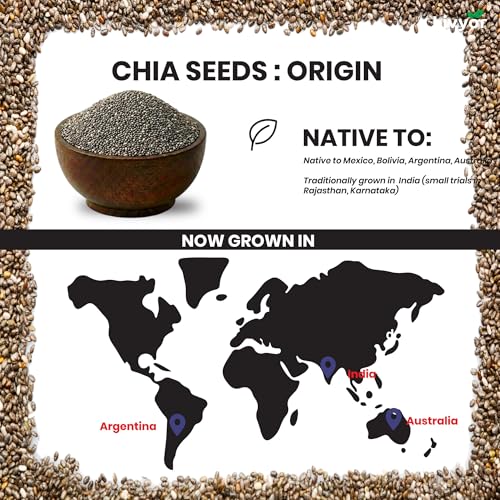 Image of Livyor Raw Chia Seeds - 400g for Eating | Weight Management with Omega-3 | Rich in Calcium | Rich in Protein and Fiber | Pack of 1
