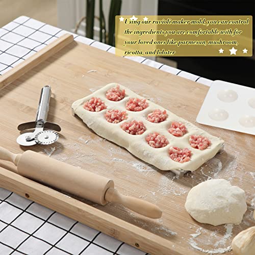 image for CHENGU Ravioli Mold Extra Large 37 10 Holes Italian Pelmeni Maker Mold