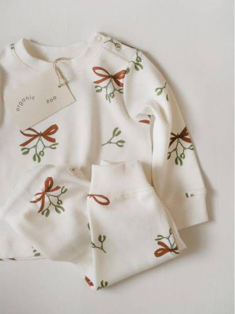 ボトムス新品】organiczoo ホリデークリスマスセットアップ