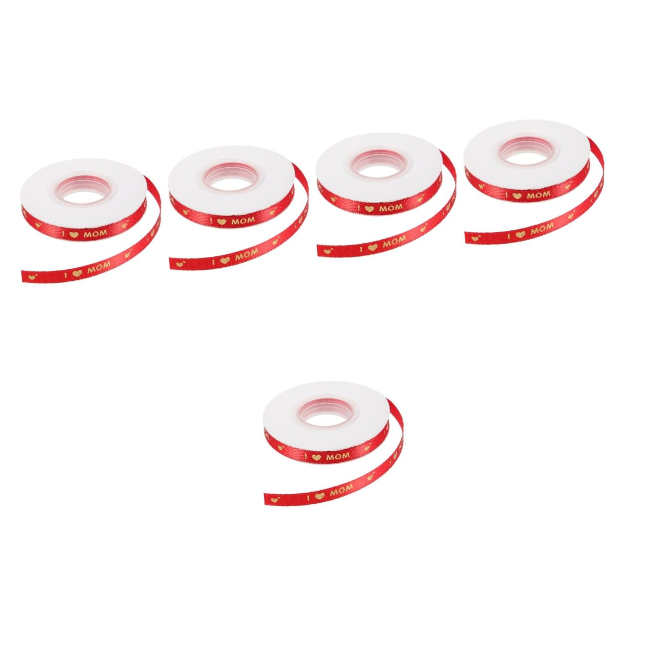 Ruban pour emballage présent COHEALI rouge et or de 1 cm pour des cadeaux inoubliables