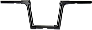 Customoto 8" Rise 1.25" Fat Fused Ape Hanger Handlebar Compatible with Harley 2007-Later Sportster & 2006-2017 Dyna Street Bob & 1996-2005 Dyna Wide Glide Black