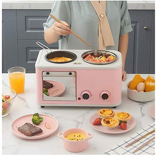 YWAWJ Brotbackautomat, Multi-Funktions-Frühstück Maschine Removable - DREI in einem Fried Roasting Startseite Frühstück… – Bild 4