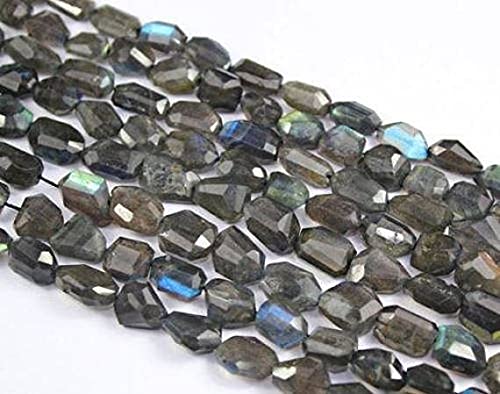 Labradorite bleue en perles brutes taillées de 15mm 18mm pour la fabrication de bijoux