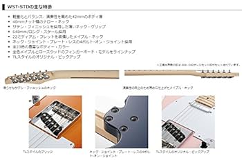Amazon.co.jp: Greco グレコ エレキギター WST-STD BL/R (ブルー