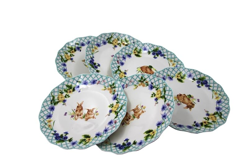 THE ROYAL FAMILY PIATTINI DOLCE SET DA 6PZ SPRING EASTER