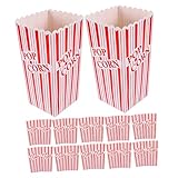 CHICAMPERA 12Stücke Popcorn Boxen für Filmabende Faltbare Popcornbehälter zur Snack Aufbewahrung Große Geschenkboxen für Partys und Veranstaltungen