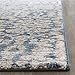 SAFAVIEH Sofia Collection 2' x 3' Blue / Beige SOF381C Vintage Oriental Distressed Non-Shedding Living Room Bedroom Accent Rug