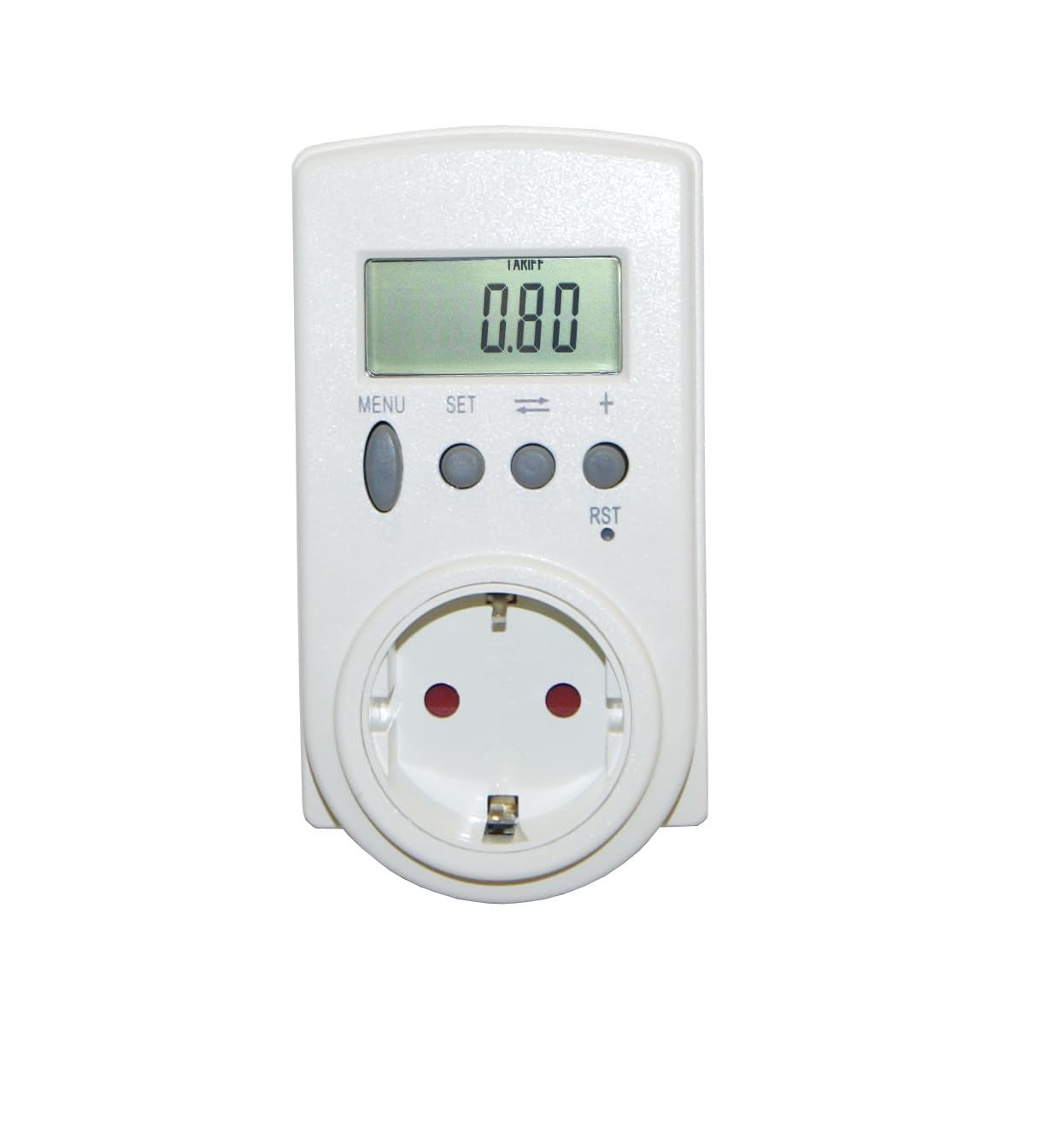 KOBAN KME-PLG-01 Medidor de Consumo Eléctrico para Ahorrar Costes Energéticos. Enchufe Medidor de Energía con Pantalla. Contador de Corriente, Potencia, Consumo, Tensión y Frecuencia.