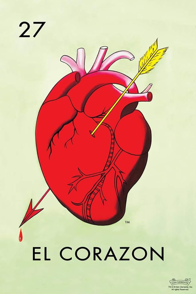 amazon-com-27-el-corazon-heart-loteria-card-mexican-bingo-lottery-cool-wall-art-print-poster-12x18-posters-prints for Free Printable Mexican Loteria Cards Amazon.com: 27 El Corazon Heart Loteria Card Mexican Bingo Lottery Cool Wall Art Print Poster 12x18: Posters & Prints for Free Printable Mexican Loteria Cards