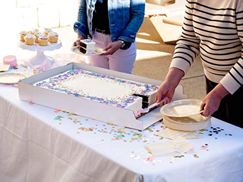 SCT 1192 Corrugated Greaseproof Full Sheet Cake Box Bottom, 26" Length x 18" Width x 5" Height, Bright White (Pack of 25) image 5