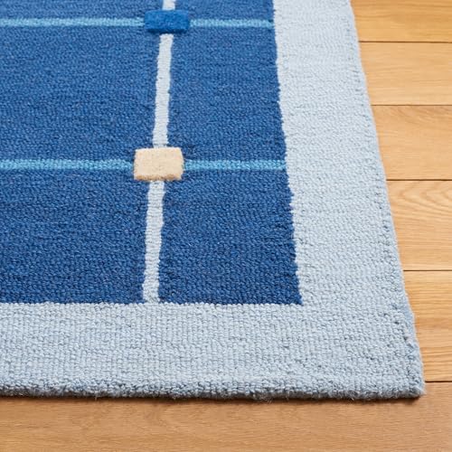 Image of Hand Tufted Wool Carpets Anti Shedding Rug Modern Carpets for Living Room Size 5x7 Feet