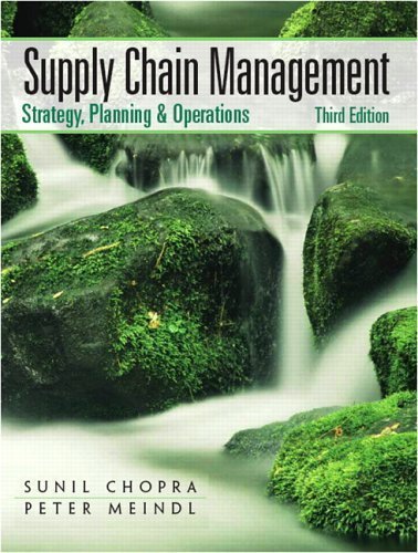 Supply Chain Management: Strategy, Planning, and Operation by Chopra ...