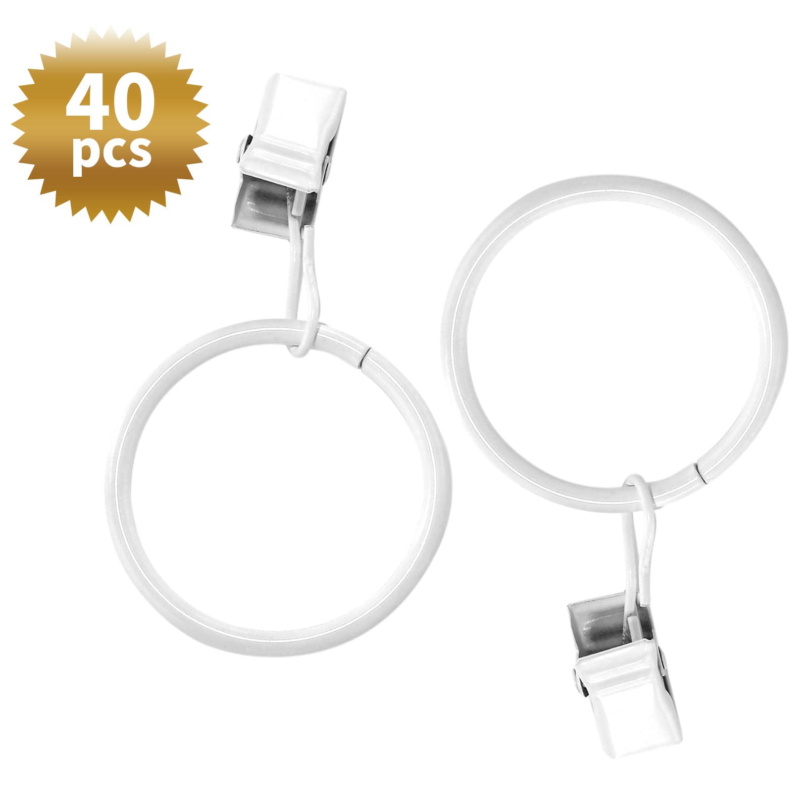 Industrial gordijnringen 28mm mat zwart 10 stuks kopen? | Raamdecoratie accessoires